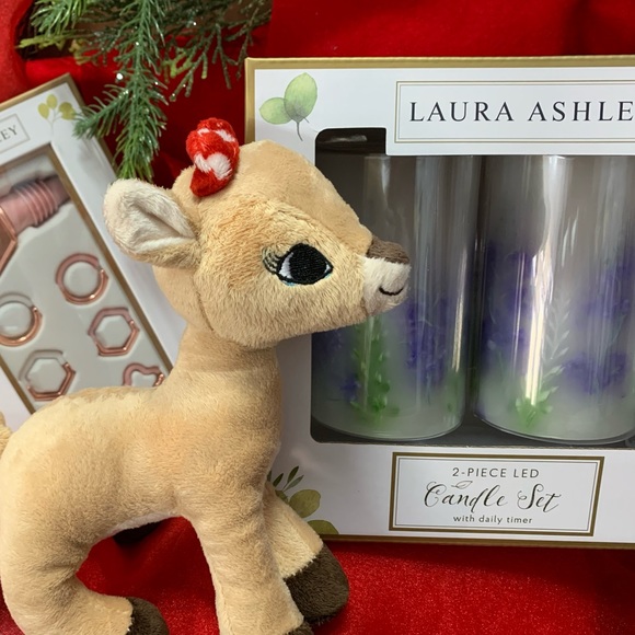 Laura Ashley Other Laura Ashley Wine Accessory Set Led Candle Set